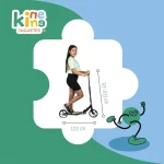 GUEVARA SPORTS Kinene Scooter Patin del Diablo para Jovenes y Adultos, Patín del Diablo con Manubrio Ajustable, 2 Ruedas (4)