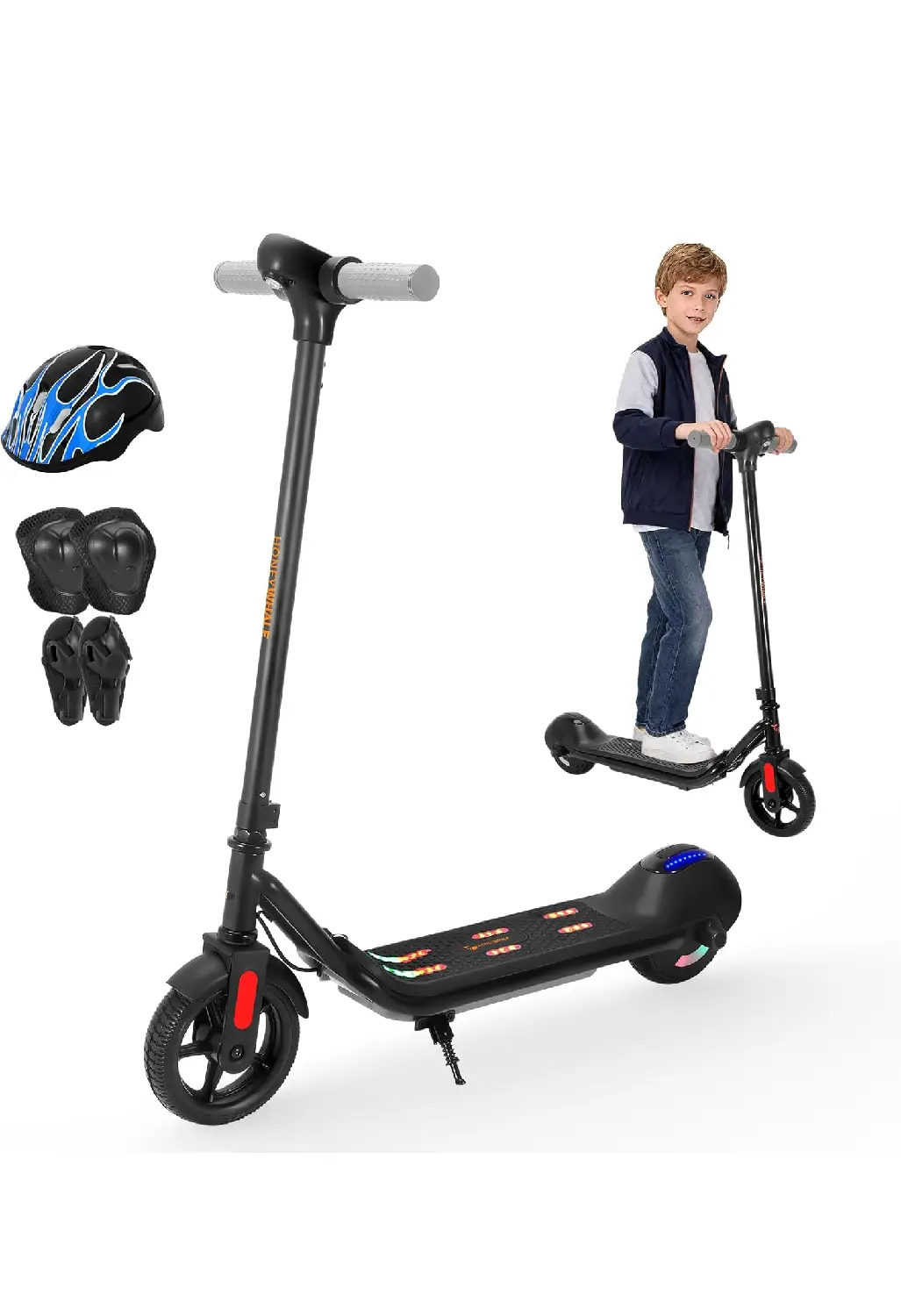 HONEYWHALE E2 Scooter Eléctrico para Niños y Niñas 6 12 Años, Patin Electrico Plegable con Luz LED Multicolor, 60 90 Minutos de Uso, Velocidad Máxima 15 kmh, Regalo de Cumpleaños, Scooter (5) HONEYWHALE E2 Scooter Eléctrico para Niños y Niñas 6 12 Años, Patin Electrico Plegable con Luz LED Multicolor, 60 90 Minutos de Uso, Velocidad Máxima 15 kmh, Regalo de Cumpleaños, Scooter (5)
