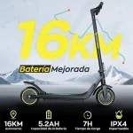 HONEYWHALE M1 LITE Scooter Eléctrico para Adulto, 500W Motor MAX, Velocidad 25KMH MAX, Autonomía 15KM, Patin Eléctrico Plegable con APP Bluetooth, Neumático Sólido de 8,5 pulgadas, Certificado UL2272 (4)