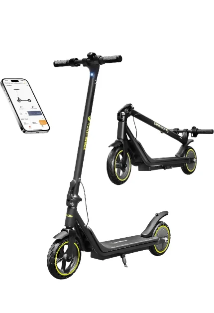 HONEYWHALE M1 LITE Scooter Eléctrico para Adulto, 500W Motor MAX, Velocidad 25KMH MAX, Autonomía 15KM, Patin Eléctrico Plegable con APP Bluetooth, Neumático Sólido de 8,5 pulgadas, Certificado UL2272 (6)