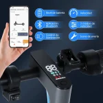 HONEYWHALE M2 MAX Scooter Eléctrico Plegable para Adultos, Motor de 500 W de Potencia Máxima, Velocidad Máxima 32KMH, 22KM con Una Carga Completa, Patin Eléctrico con App Control Bluetooth (3)