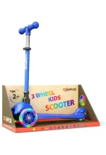 MOX Mini 3 Wheel Scooter for Kids – Lean to Steer with LED Light Up Wheels, Adjustable Handlebar, Wide Anti Slip Deck, Smooth PU Wheels, Rear Foot Brake – Toddler Scooter for 2+ Ages (6)