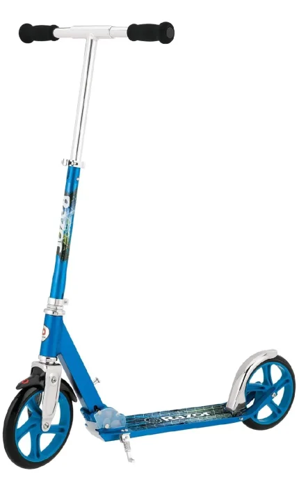 Razor A5 Lux Kick Scooter for Kids Ages 8+ 8 Urethane Wheels, Anodized Finish Featuring Bold Colors and Graphics, for Riders up to 220 lbs (1)