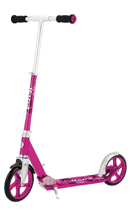 Razor A5 Lux Kick Scooter for Kids Ages 8+ 8 Urethane Wheels, Anodized Finish Featuring Bold Colors and Graphics, for Riders up to 220 lbs (9)