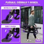 Scooter Patinete Plegable para Adultos y Adolescentes, Patinete Amortiguador Con Freno de Manillar, Correa & Timbre, Kick Scooter Grandes Ruedas ABEC 9, Monopatín Para Niños 8+ Años Máx 150kg (2)